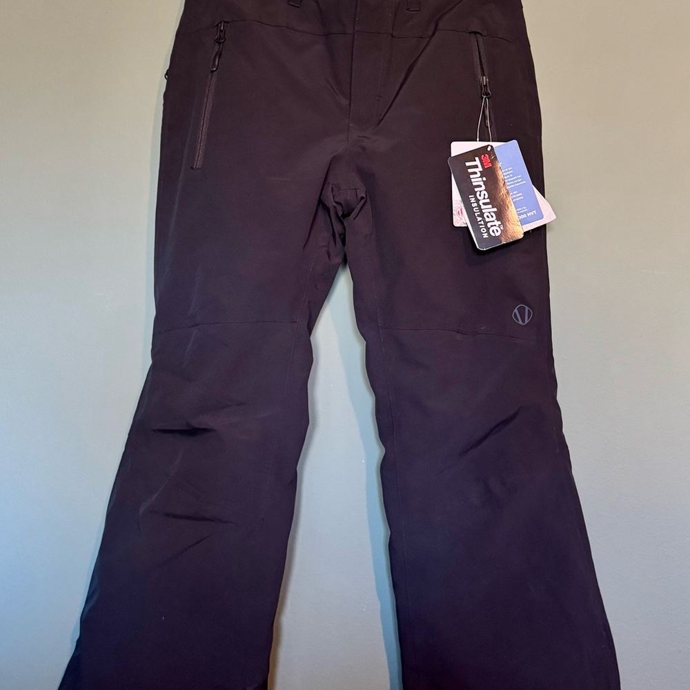 Sunice Black Men’s Nashi Mountain Pant, Snow Pants with 3m thinsulate